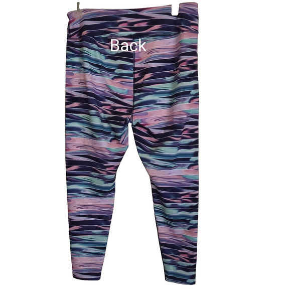MTA SPORT Leggings Pants 1X COLORFUL Yoga Workout Pink Blue Purple Women's 1X - Picture 9 of 9